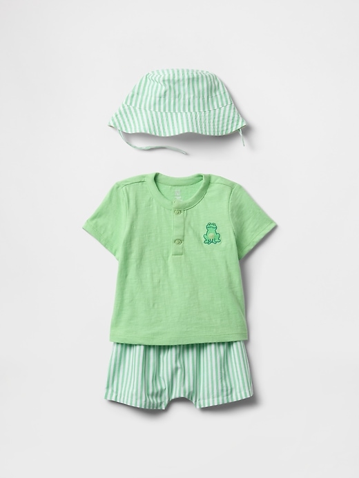 Image number 1 showing, Baby Three-Piece Outfit Set