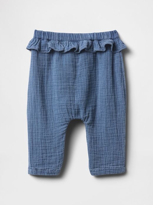 Image number 2 showing, Baby Crinkle Gauze Ruffle Pants