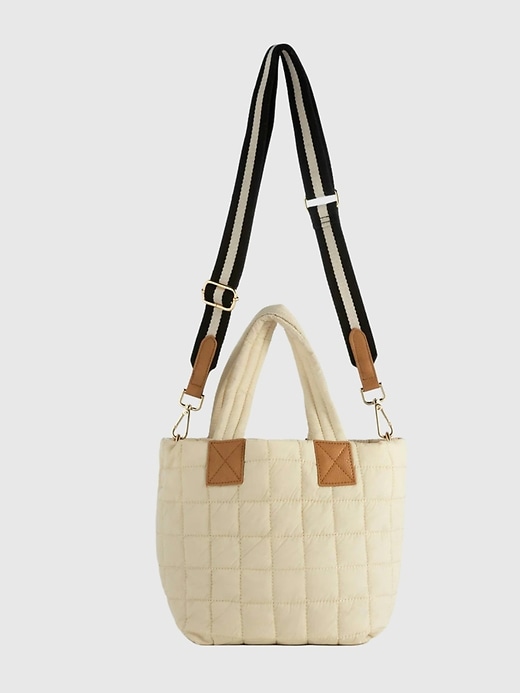 Image number 1 showing, Shiraleah Ezra Quilted Nylon Mini Tote Cross-Body