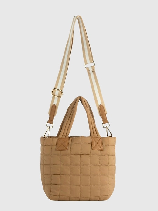 Image number 1 showing, Shiraleah Ezra Quilted Nylon Mini Tote Cross-Body