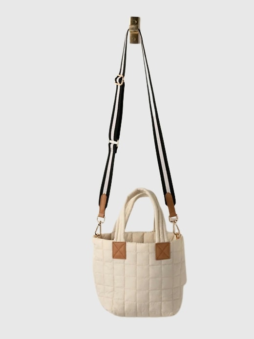 Image number 2 showing, Shiraleah Ezra Quilted Nylon Mini Tote Cross-Body