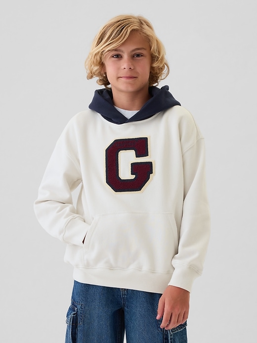 Image number 1 showing, Kids Vintage Soft Varsity Hoodie