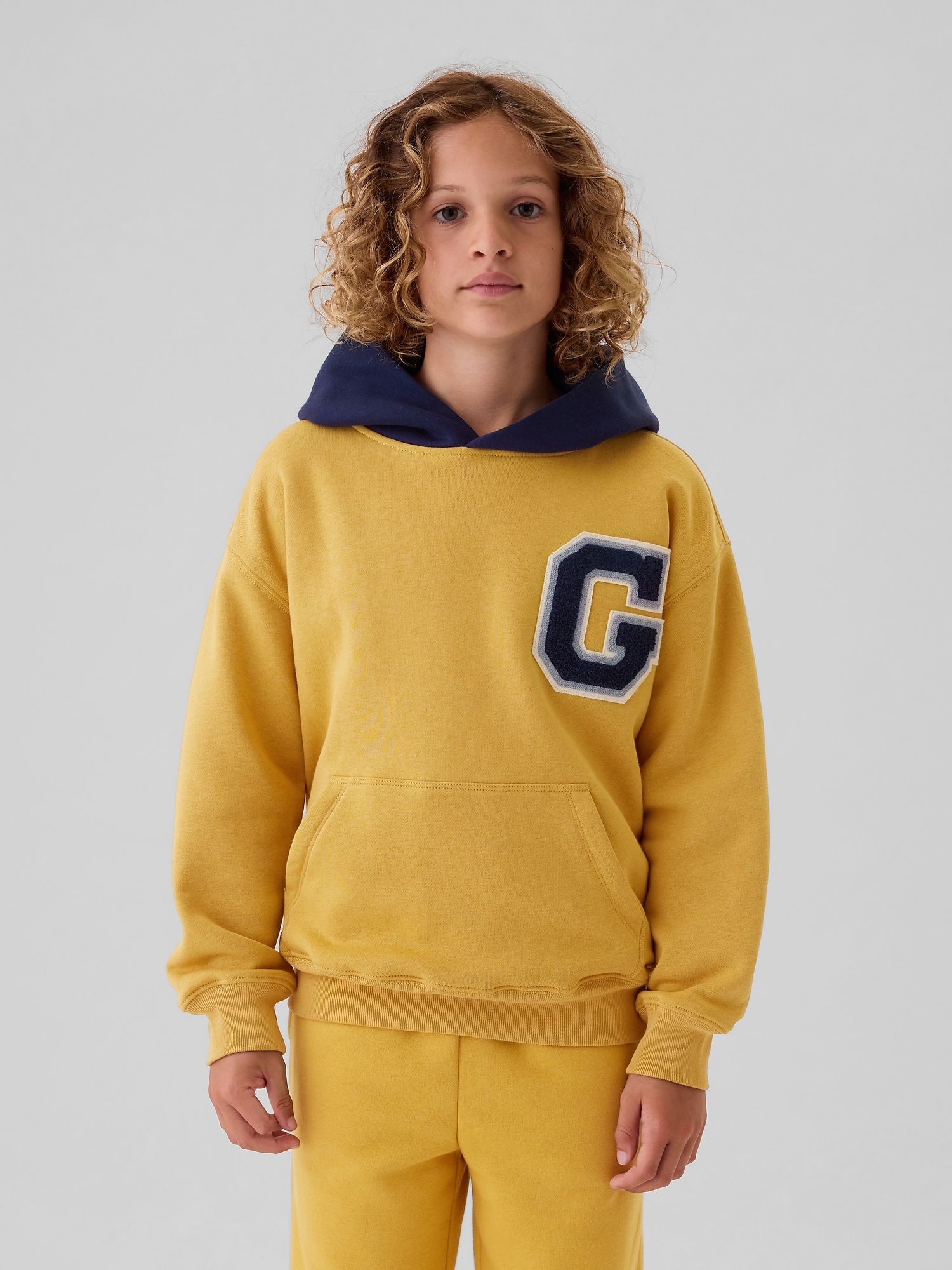 Kids Vintage Soft Varsity Hoodie