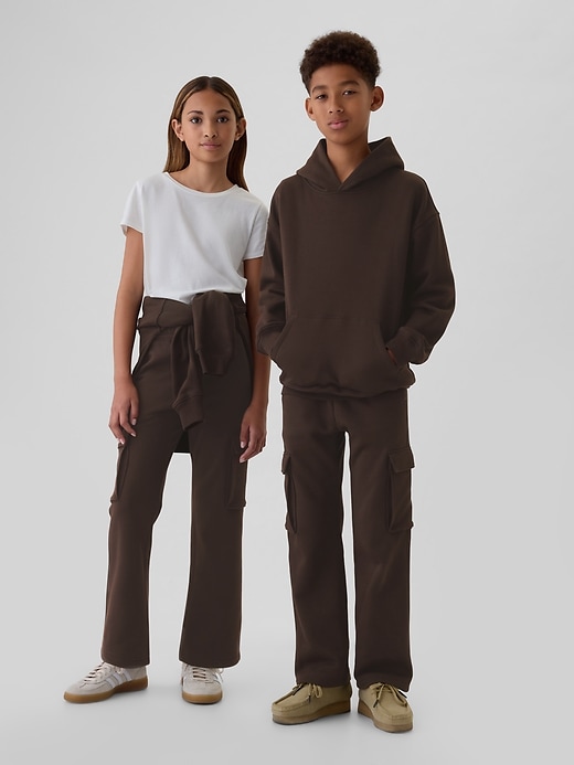 Image number 3 showing, Kids Vintage Soft Relaxed Cargo Sweatpants