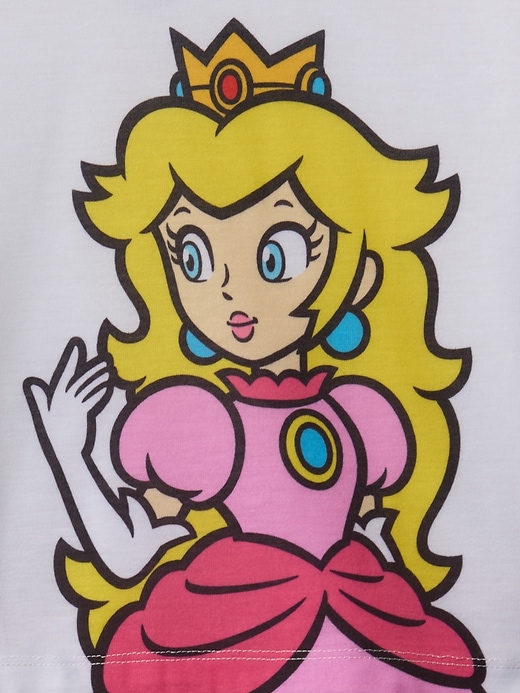 Image number 3 showing, Kids Cropped Princess Peach Recycled PJ Set