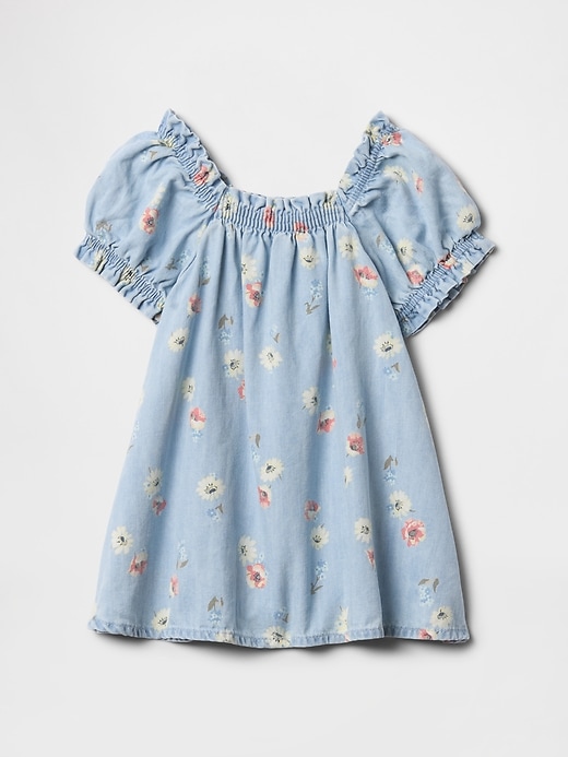 Image number 2 showing, Baby Floral Denim Dress