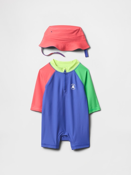 Image number 1 showing, Baby Rash Guard Swim Set