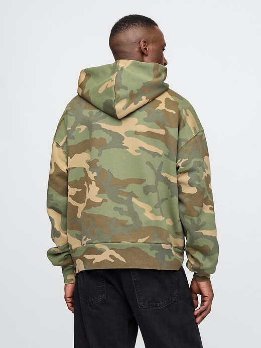 Image number 2 showing, Extra Heavyweight Camo Zip Hoodie