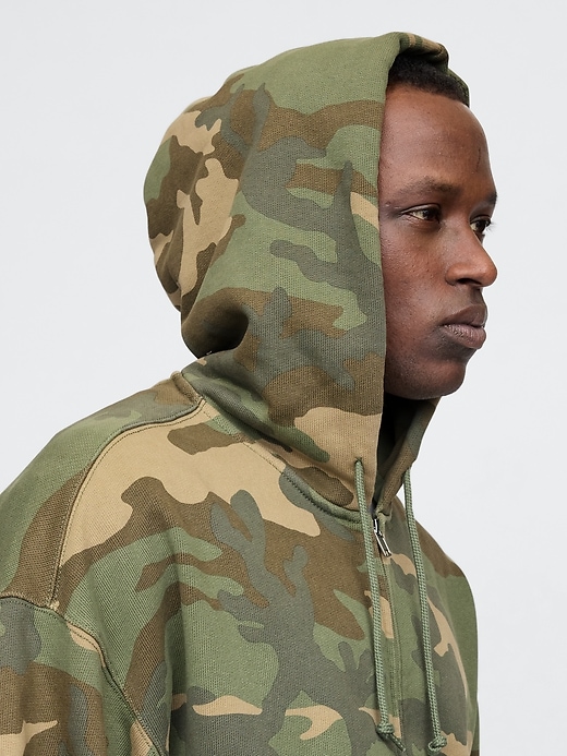 Image number 4 showing, Extra Heavyweight Camo Zip Hoodie