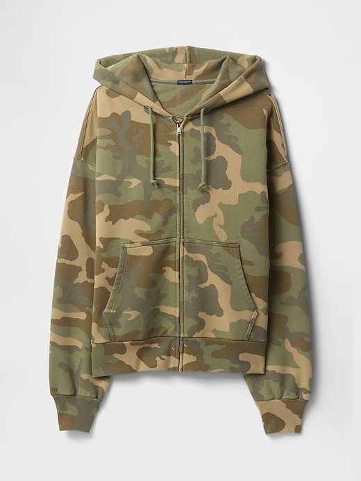 Image number 5 showing, Extra Heavyweight Camo Zip Hoodie