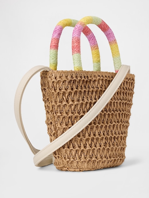 Image number 2 showing, Kids Straw Tote Bag