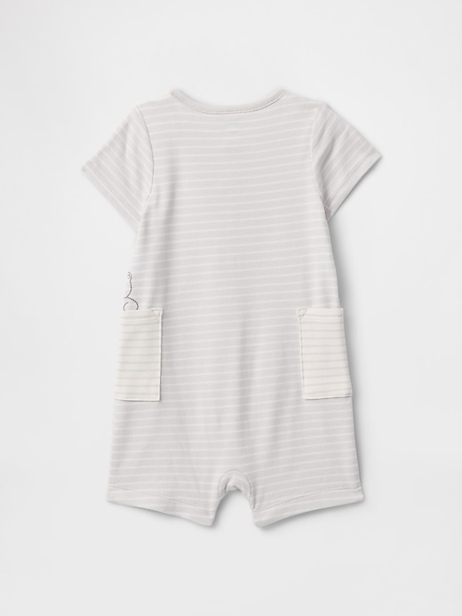 Image number 2 showing, Baby Supima® Pocket Shorty One-Piece