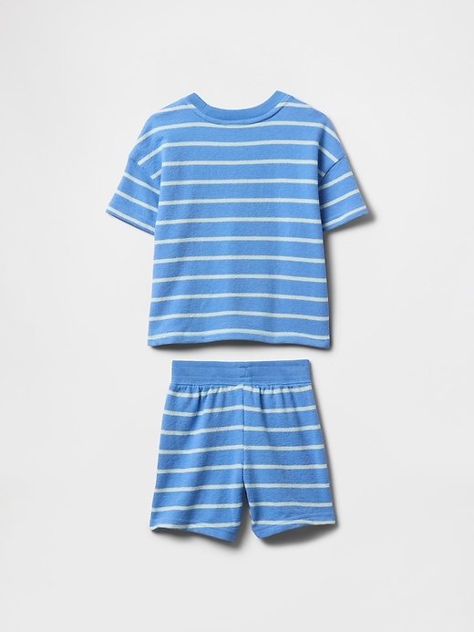 Image number 3 showing, Baby & Toddler Textured Stripe Outfit Set