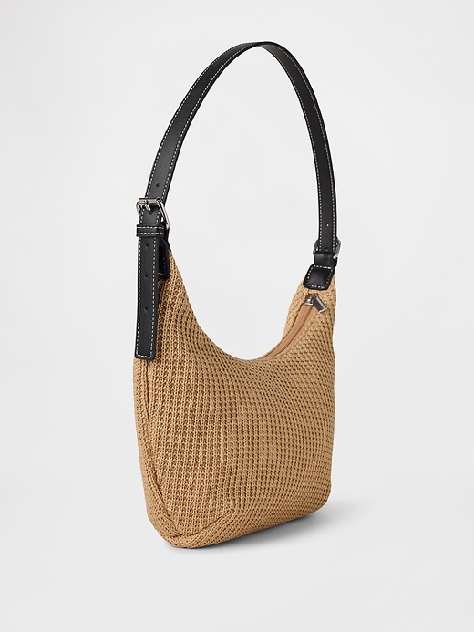 Image number 2 showing, Straw Shoulder Bag