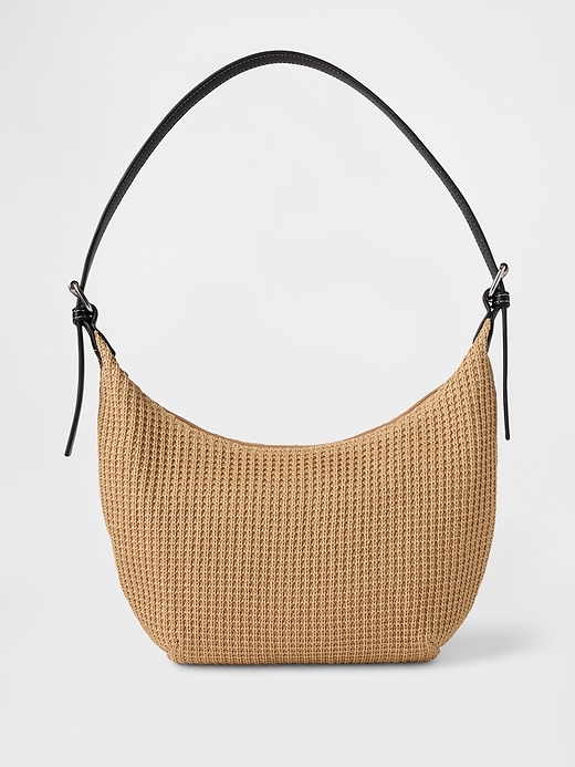 Image number 1 showing, Straw Shoulder Bag