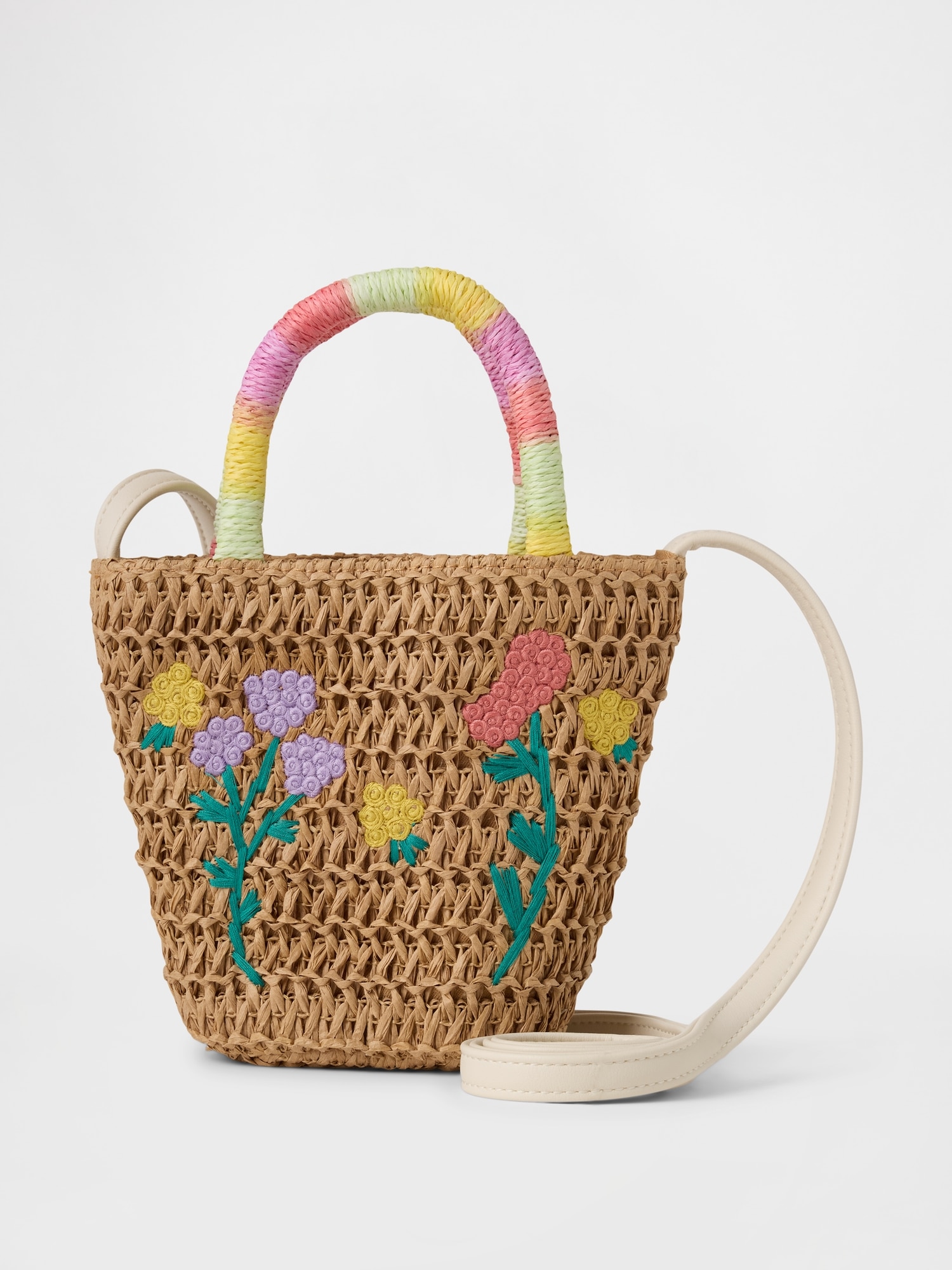 Kids Straw Tote Bag