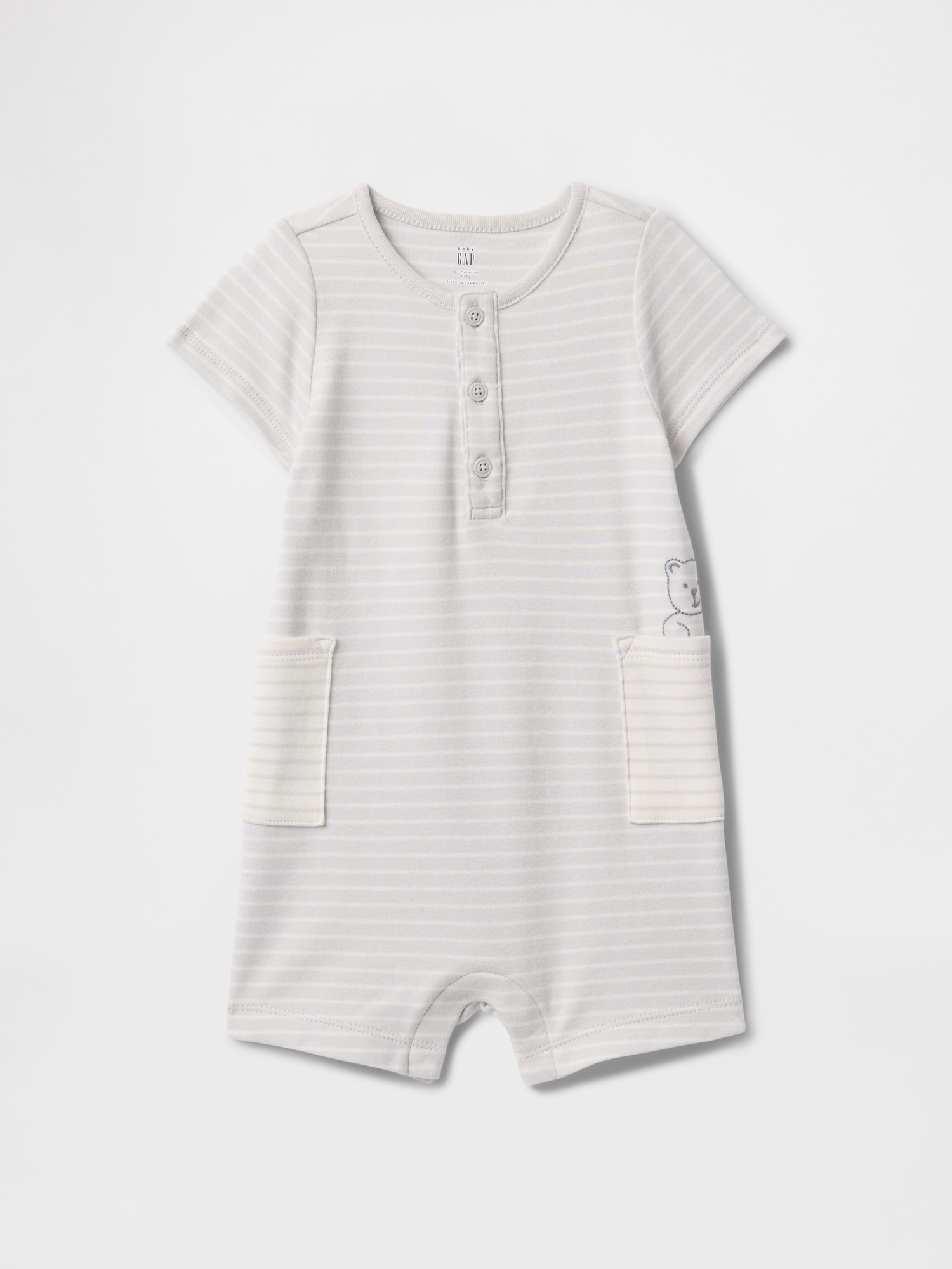 Baby Supima® Pocket Shorty One-Piece