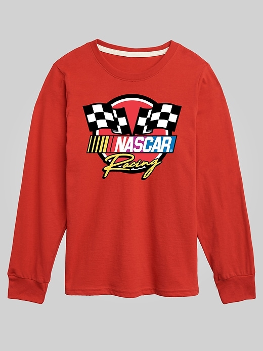 Image number 1 showing, Kids NASCAR Racing Logo Long Sleeve Graphic Tee