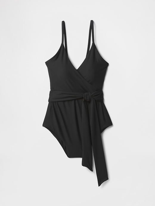 Image number 3 showing, Tie-Knot Cutout One-Piece Swimsuit