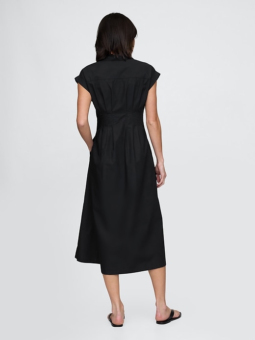 Image number 2 showing, Poplin Midi Shirtdress