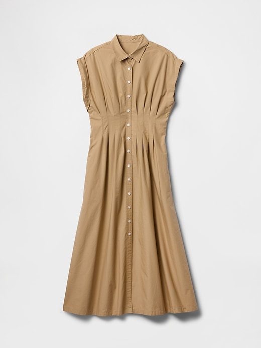 Image number 5 showing, Poplin Midi Shirtdress