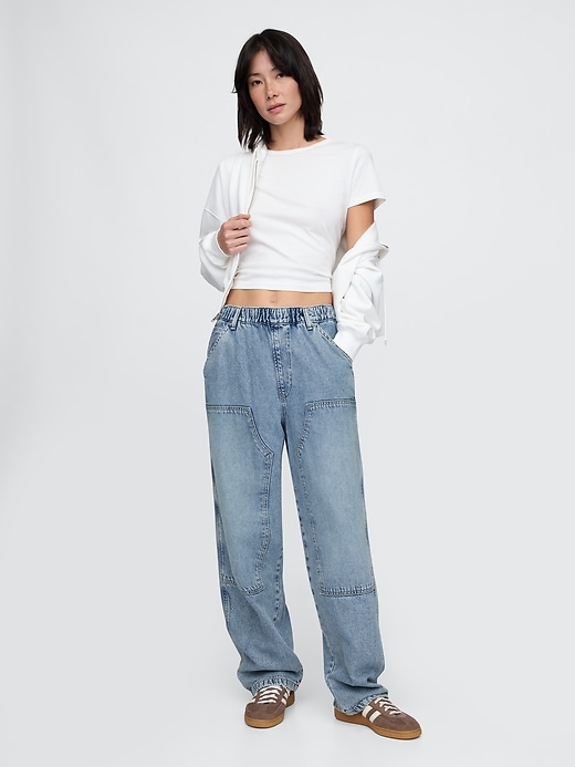 Image number 2 showing, UltraSoft Baggy Jeans