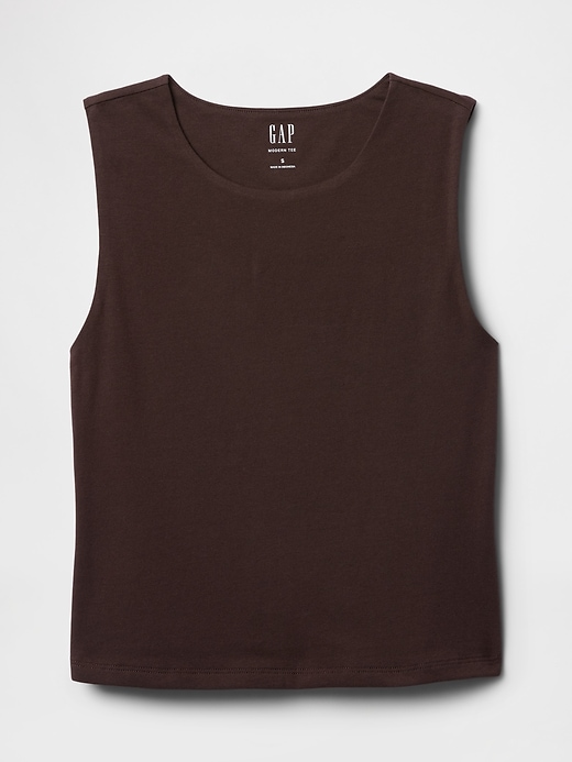 Image number 4 showing, CloseKnit Jersey Cropped Shell Tank Top