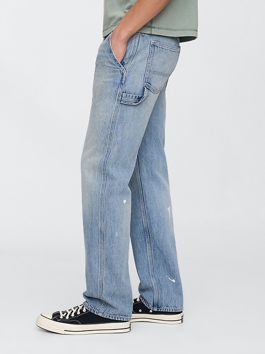 Image number 3 showing, Rigid Straight Carpenter Jeans