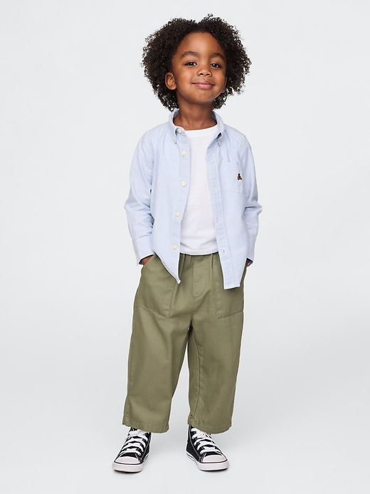 Image number 1 showing, Baby & Toddler UltraSoft Pull-On Barrel Pants