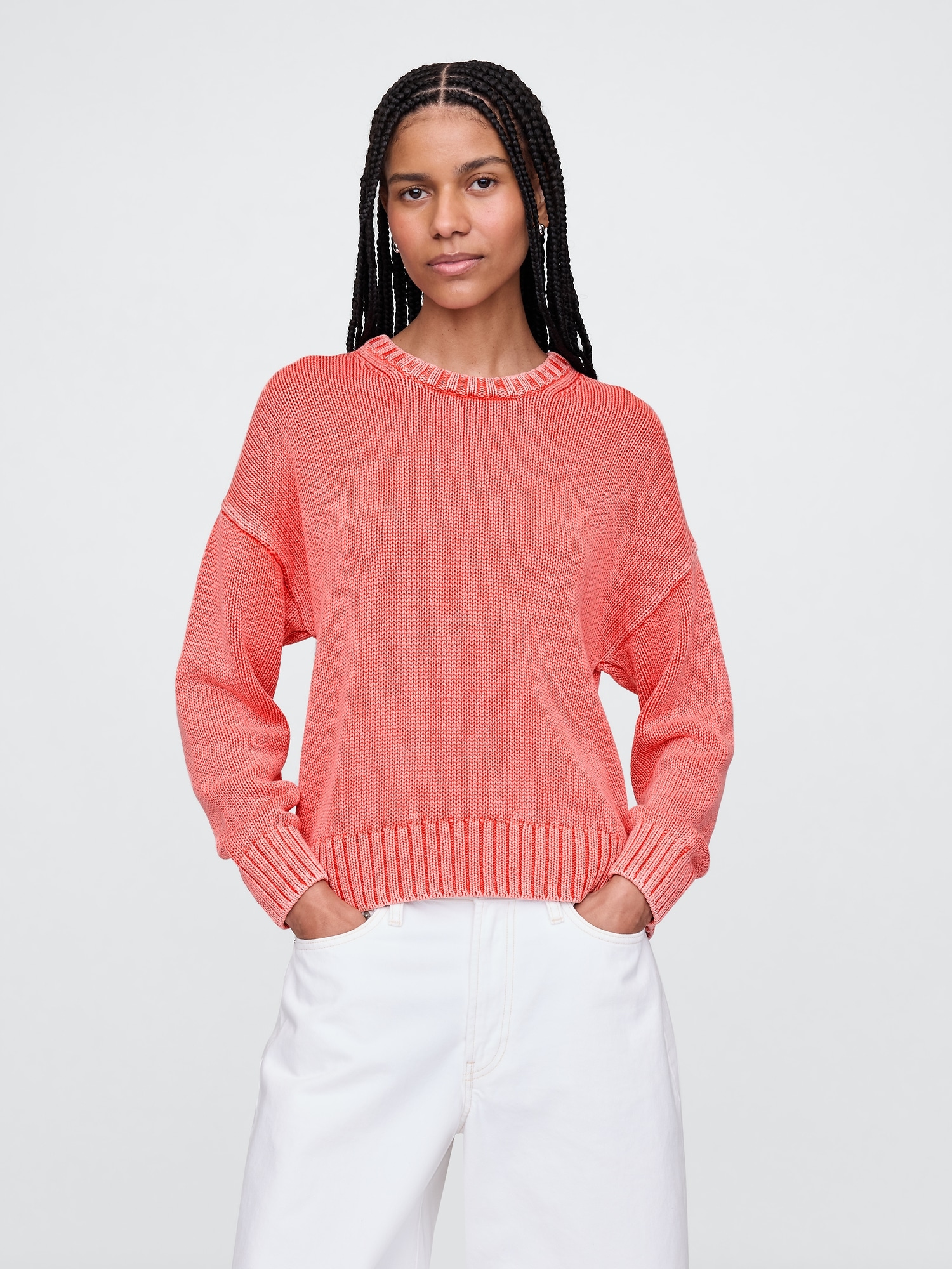 100% Cotton Relaxed Sweater