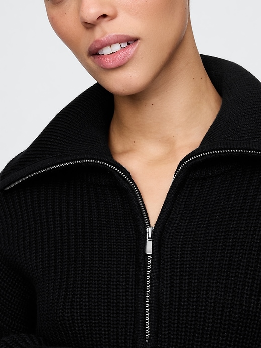 Image number 4 showing, 100% Cotton Half-Zip Pullover Sweater