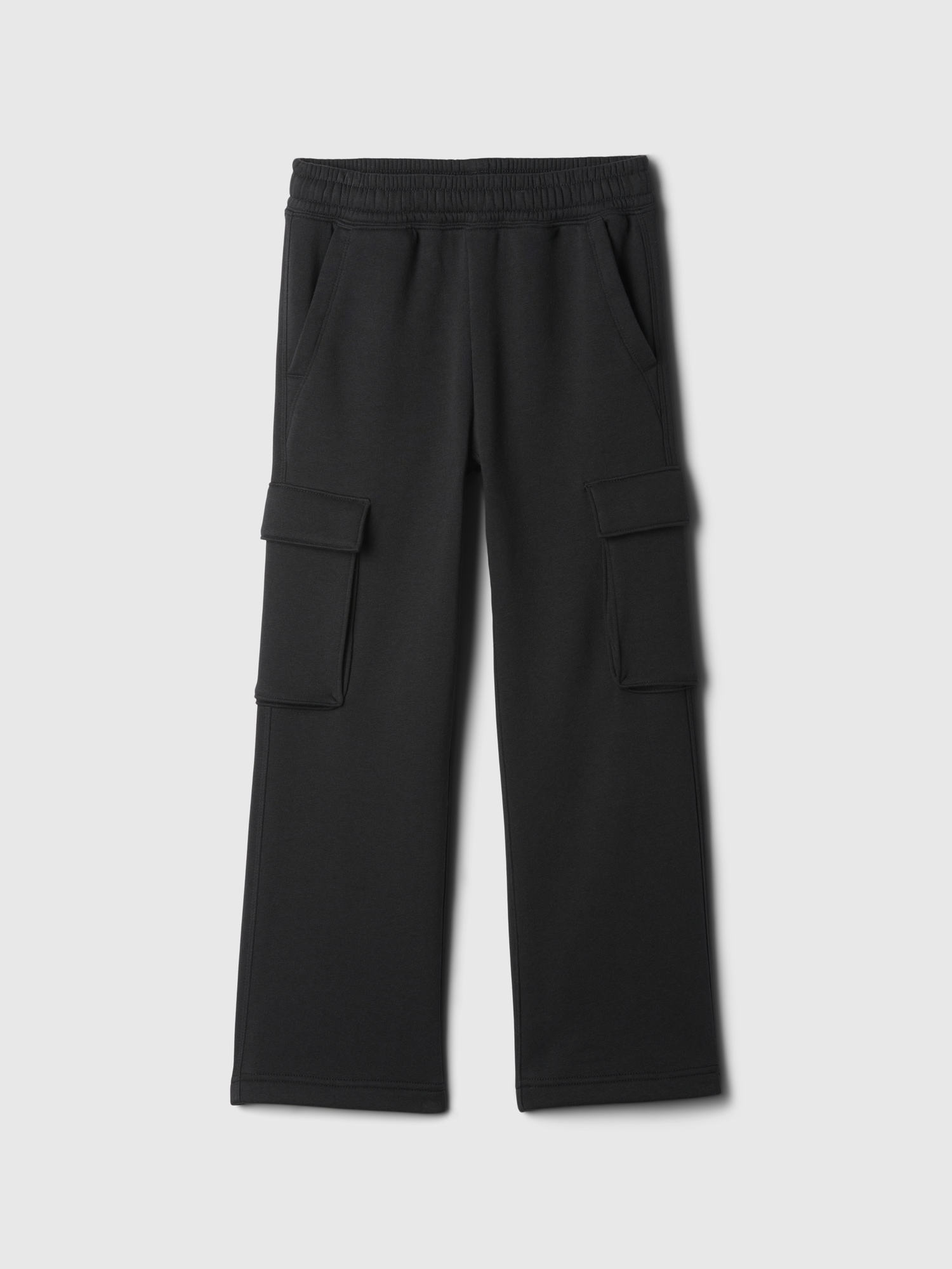 Kids VintageSoft Relaxed Cargo Sweatpants - Black