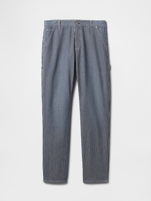 Image number 5 showing, UltraSoft Denim Stripe Straight Carpenter Jeans