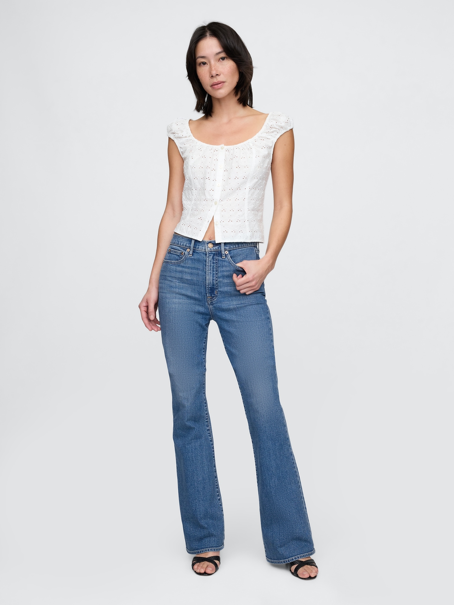 High Rise '70s Flare Jeans