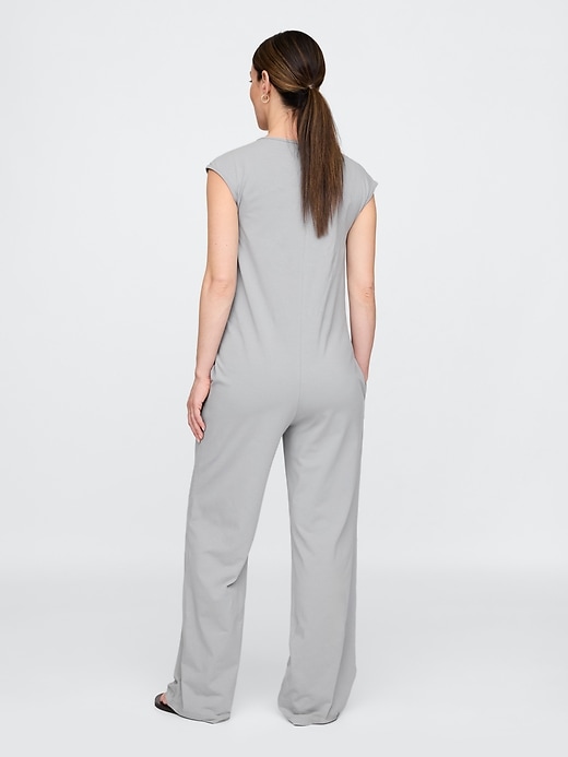 Image number 2 showing, Maternity V-Neck Jumpsuit