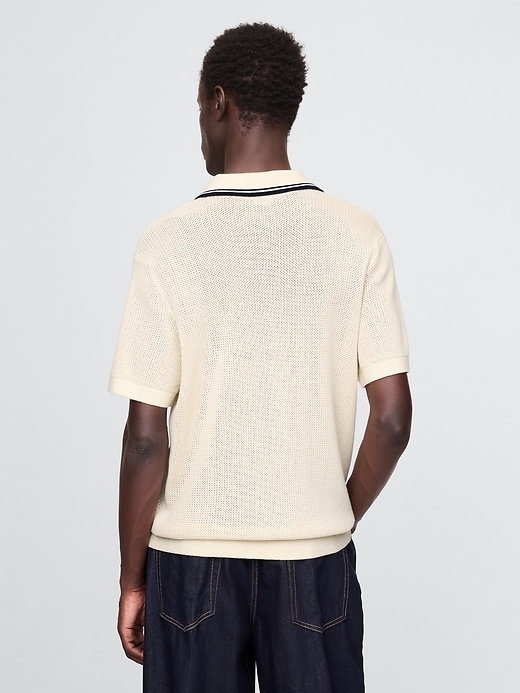 Image number 3 showing, Johnny-Collar Sweater