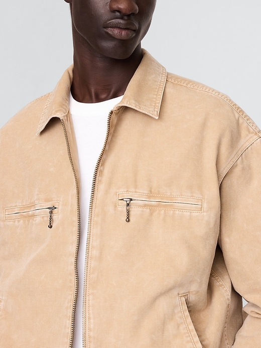 Image number 4 showing, Canvas Moto Jacket