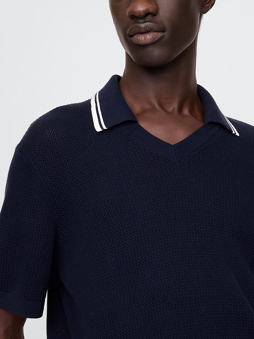 Image number 4 showing, Johnny-Collar Sweater