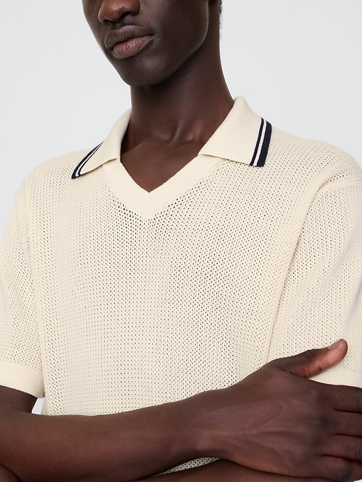 Image number 4 showing, Johnny-Collar Sweater