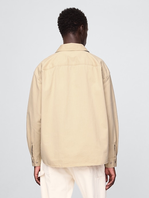 Image number 3 showing, Twill Utility Shirt Jacket