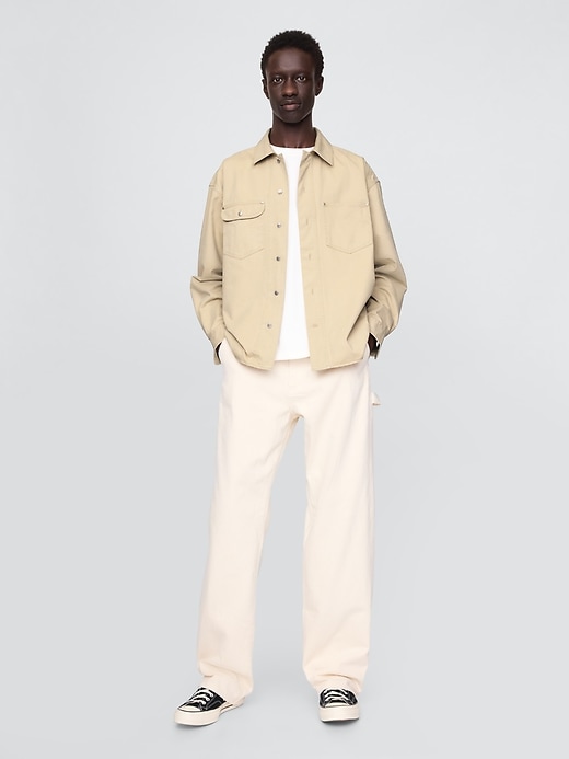 Image number 2 showing, Twill Utility Shirt Jacket