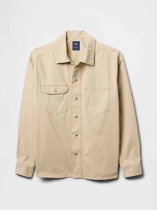 Image number 5 showing, Twill Utility Shirt Jacket