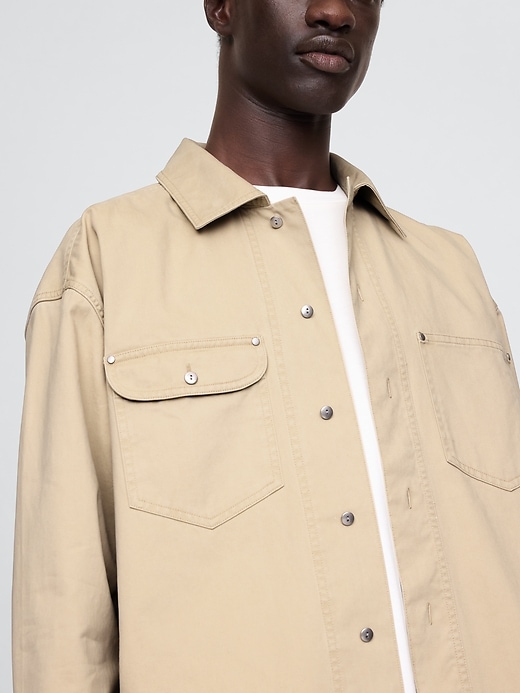 Image number 4 showing, Twill Utility Shirt Jacket