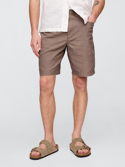 Image number 2 showing, Linen-Cotton Easy Shorts