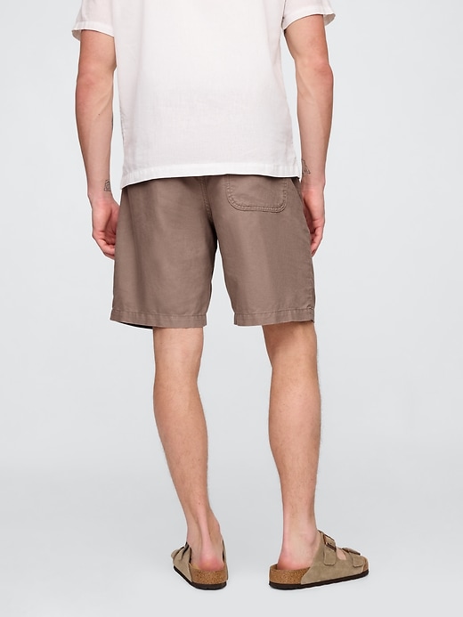 Image number 4 showing, Linen-Cotton Easy Shorts