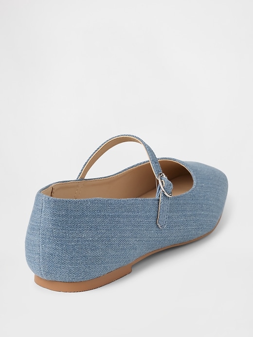 Image number 4 showing, Denim Mary Jane Flats