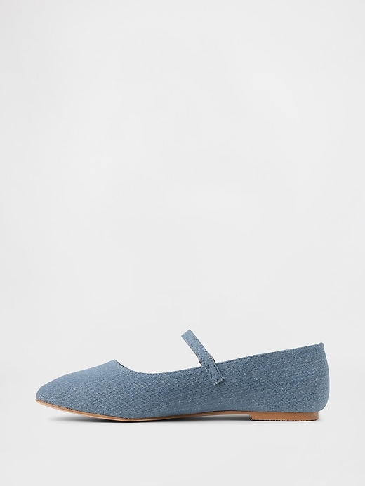 Image number 5 showing, Denim Mary Jane Flats