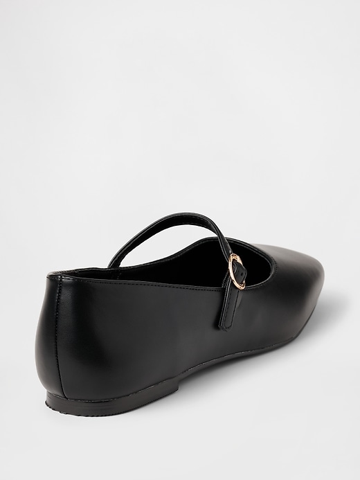 Image number 4 showing, Vegan Leather Mary Jane Flats