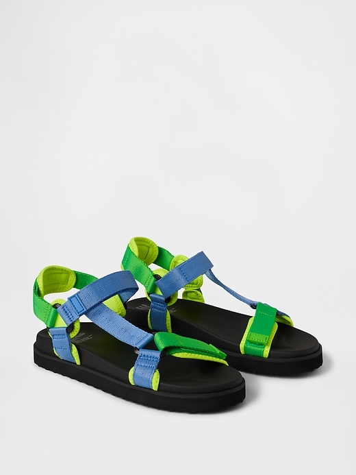 Image number 2 showing, Kids Canvas Strap Sandals