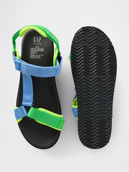 Image number 3 showing, Kids Canvas Strap Sandals